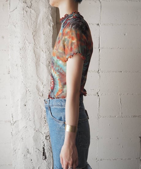 Tie dye Pattern Sheer Cutsewn REBL