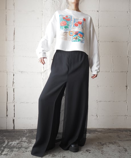 REMAKE Flower Pattern Sweat WH