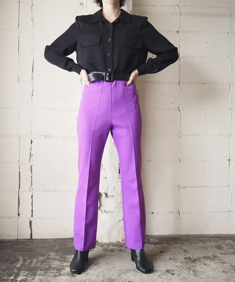 1970's Flared Easy Pants PUR
