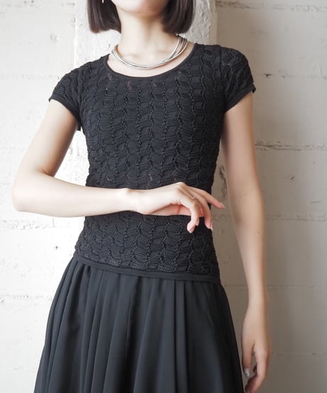 Crochet Short Sleeve Knit