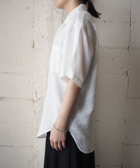 Ralph Lauren Open Collar S/S Shirt　WH