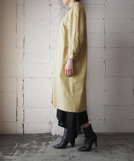 Hook Button 2Way Collar Coat YE