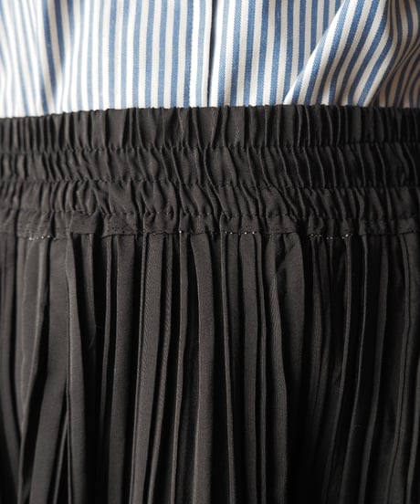 Frill Washer Easy Skirt BK