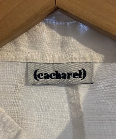 Cacharel Flower Embroidery Linen Shirt WH RE