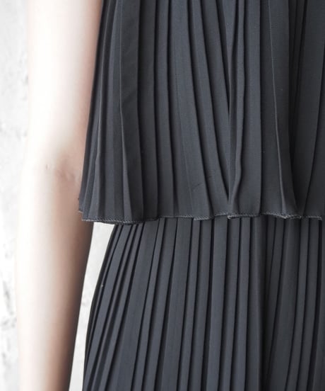 Pleated Camisole Jampsuit BK