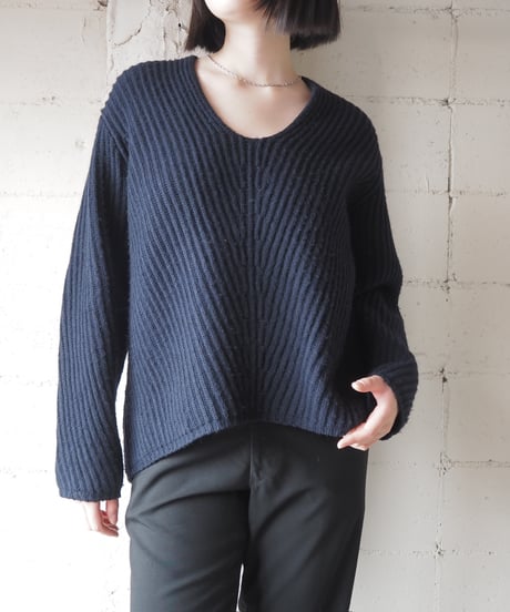 ACNE STUDIOS DEBORAH L-WOOL Rib Sweater NV