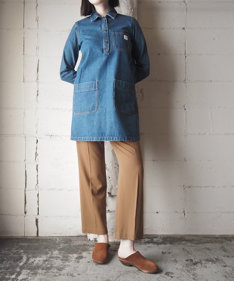 A.P.C. CARHARTT WIP Denim Pullover Work Shirt BL