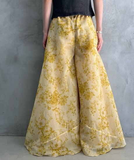 Flower Pattern Easy Wide Pants YEWH