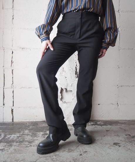LOEWE Back Seam Straight Pants BK