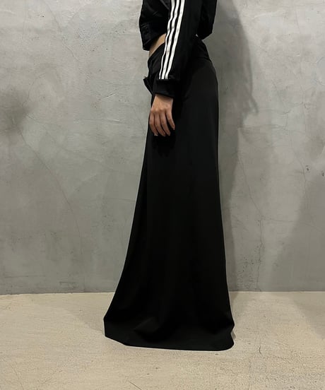 Belted Center Press Tuck Pants BK