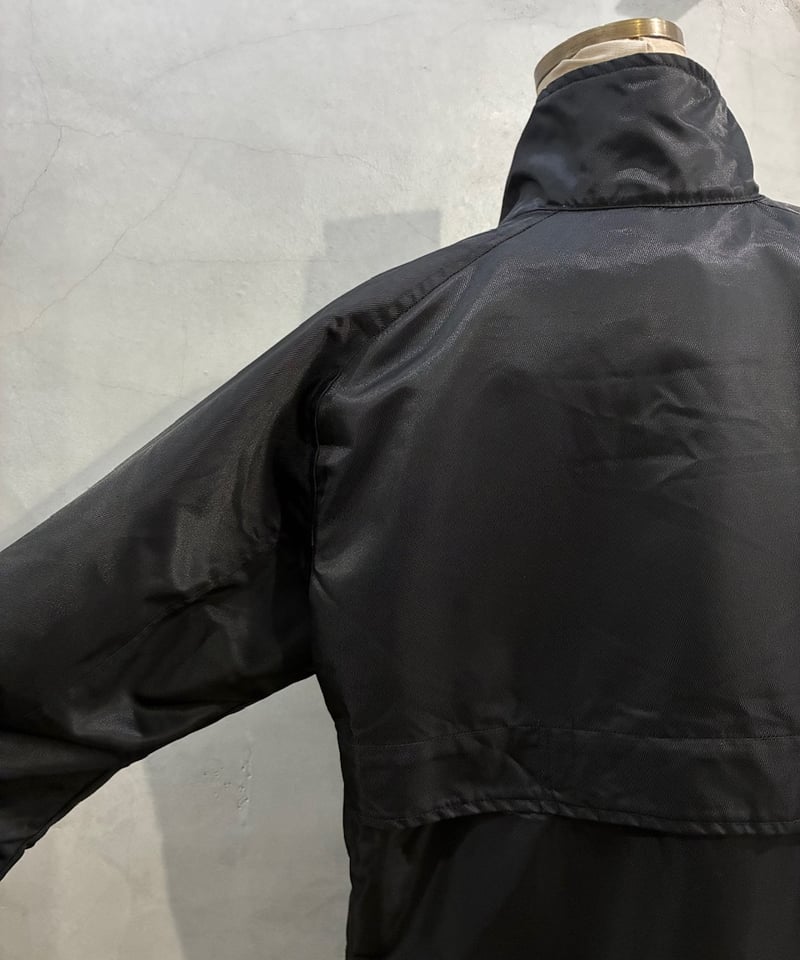 90's NIKE Stand Collar Nylon Zipup Jacket BK |