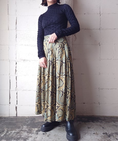 Paisley Pleated Skirt BEBL