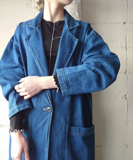 Denim Chester Coat BL