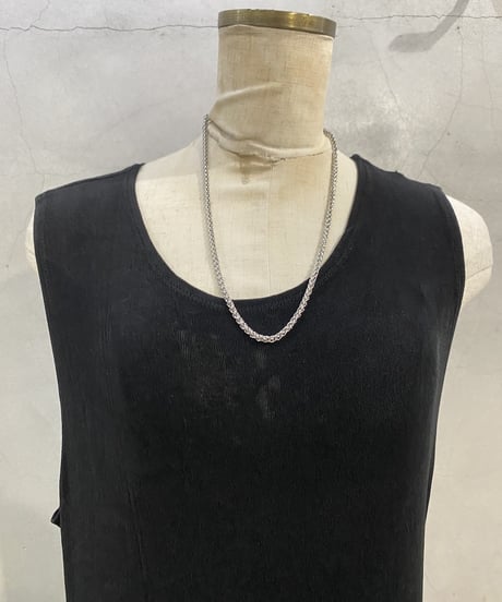 Spandex Mix Sleeveless Long Dress BK