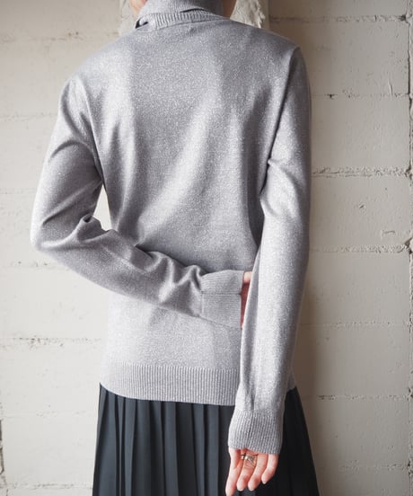 Calvin Klein Turtle Neck Lame Knit SV