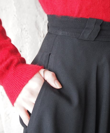 Long Flared Skirt BK