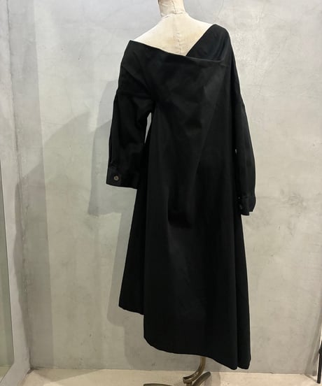 Yohji Yamamoto Deformation Cotton Dress BK