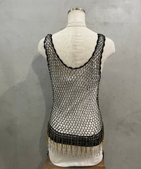 Beads×Crochet Tank Top BKGD