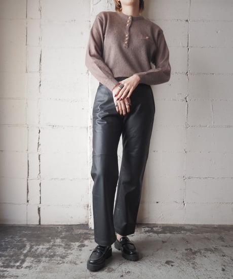 NINAHAZAN Mohair Mix Button Knit BE