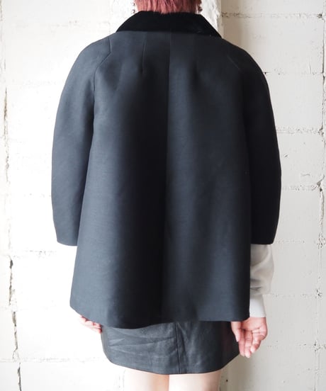 1950-60's  Velor Collar Short Jacket BK