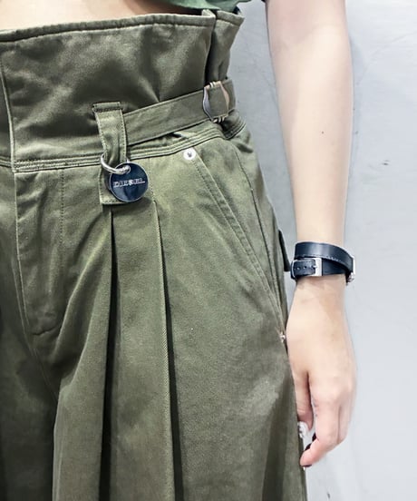 DIESEL Side Slit Wide Tuck Pants KA