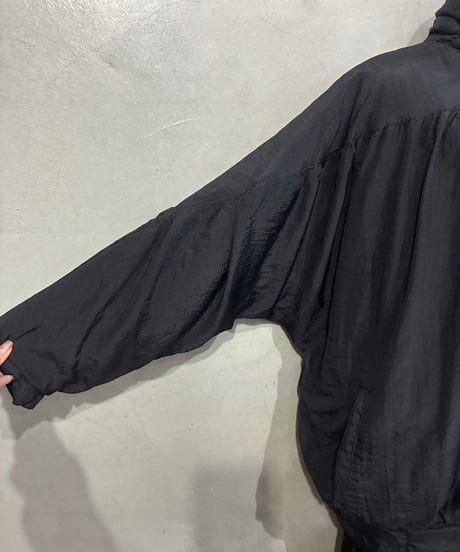 1980's Gather Design Dolman Sleeve Blouson BK
