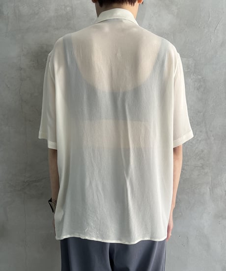 Drape Collar Silk Blouse IV