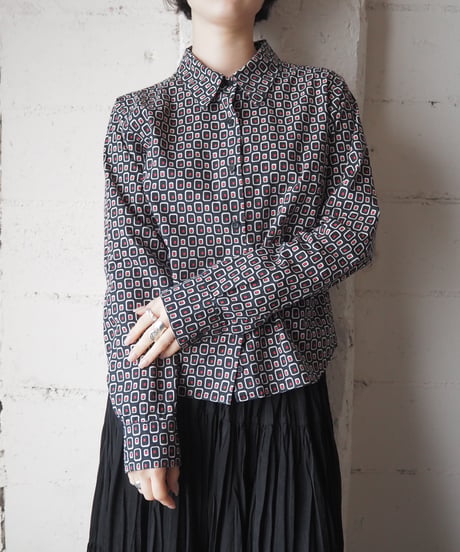 agnes b. Geometric Pattern Shirt BKREWH