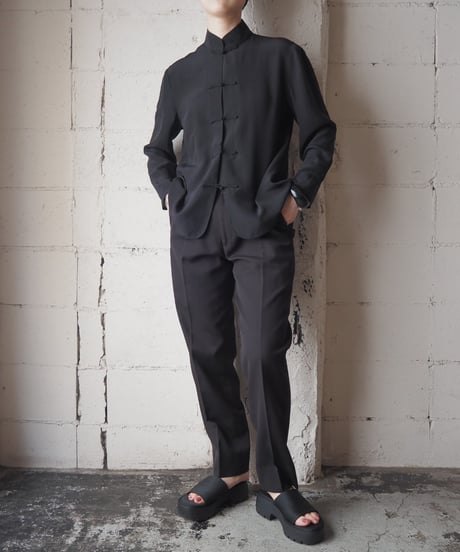 Silk China Shirt BK
