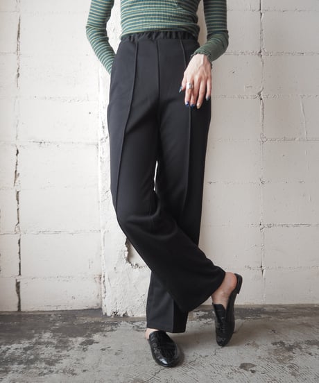 1970’s Center Pressed Poly Pants BK