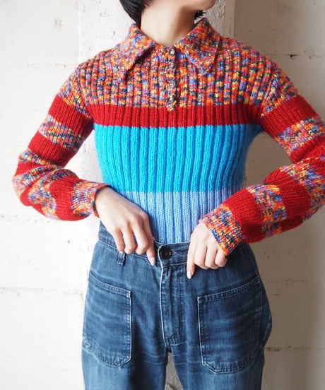 Mix Color Polo Knit RD