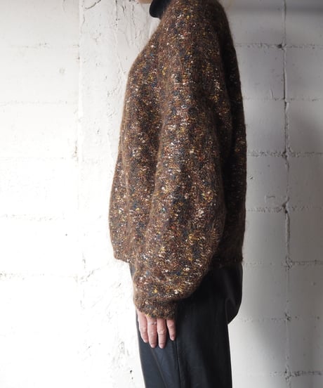 Color Nep Mohair Cardigan BR
