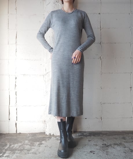 Crew Neck Knit Dress GR