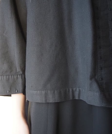 1920～30's EURO Dot Embroidery Collarless Blouse BK