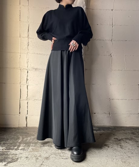 Design HighNeck  Dolman Sleeve Knit BK