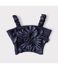 Remake Command Knit Frill Bustier BK