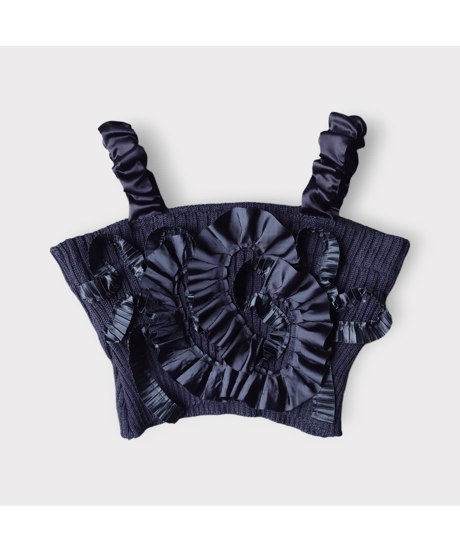 Remake Command Knit Frill Bustier BK