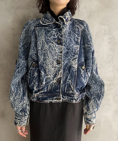 Chemical Wash Design Denim Jacket BL
