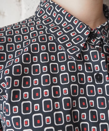 agnes b. Geometric Pattern Shirt BKREWH