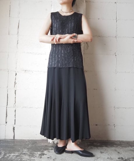 N/S Shirring Cutsewn BK