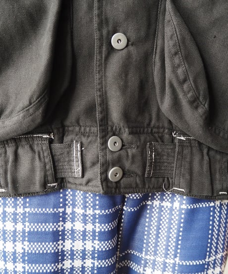 Belted Stitch Blouson Jacket BK