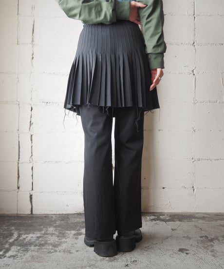 Theory Cutoff Pleated Mini Skirt DGR