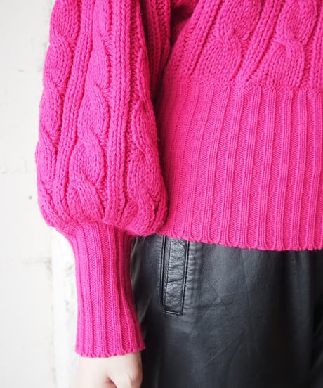 Dolman Sleeve Cable Knit PI