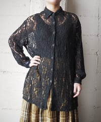 1970-80's Euro Lace Shirt BK