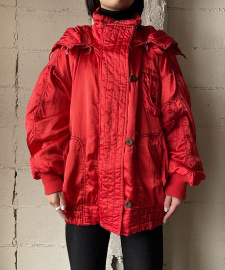 3D Pocket Hooded Bomber Jacket RE