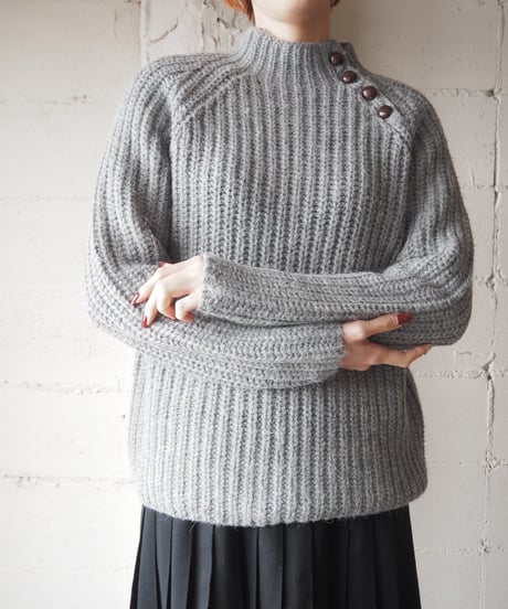 LAUREN Shoulder Button Knit GR