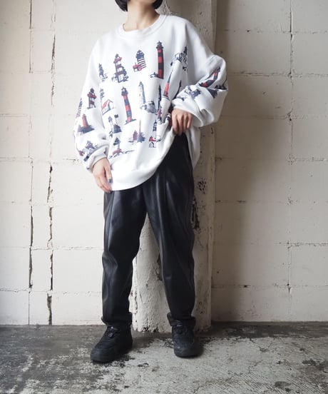 Light House Print Sweat WH