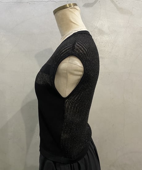 GUESS N/S Sheer Lame Knit BK