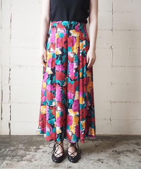 Flower Pattern Wide Pants REPI