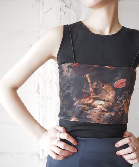 Angel Print Bustier BKBR